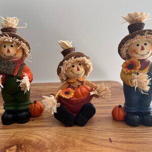 Three Adorable Scarecrows